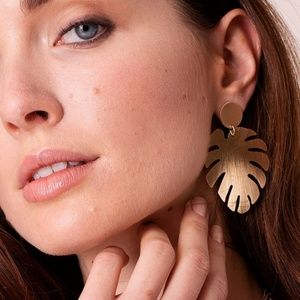 Palm Springs Brushed Gold Earrings